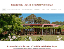Tablet Screenshot of mulberrylodgewillunga.com